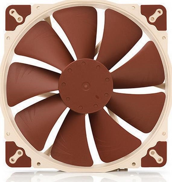 NOCTUA NF-A20 PWM, FAN HOUSING 10.7 TO 18.1 DB 100.8 TO 146.9 M³ / H  59.3 TO 86.5 CFM  CREAM / BROWN